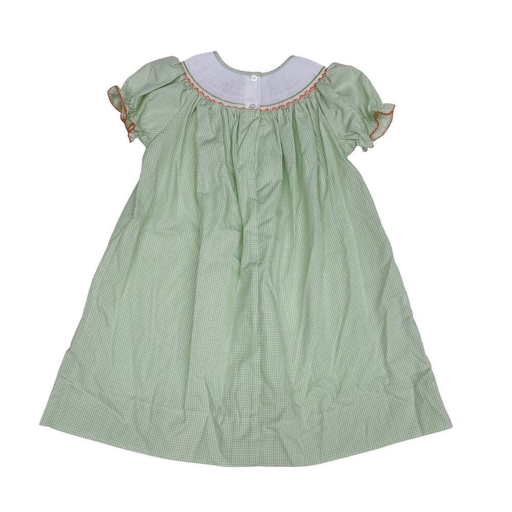 NWT Lulu Bebe 4T Pumpkin Smocked Dress